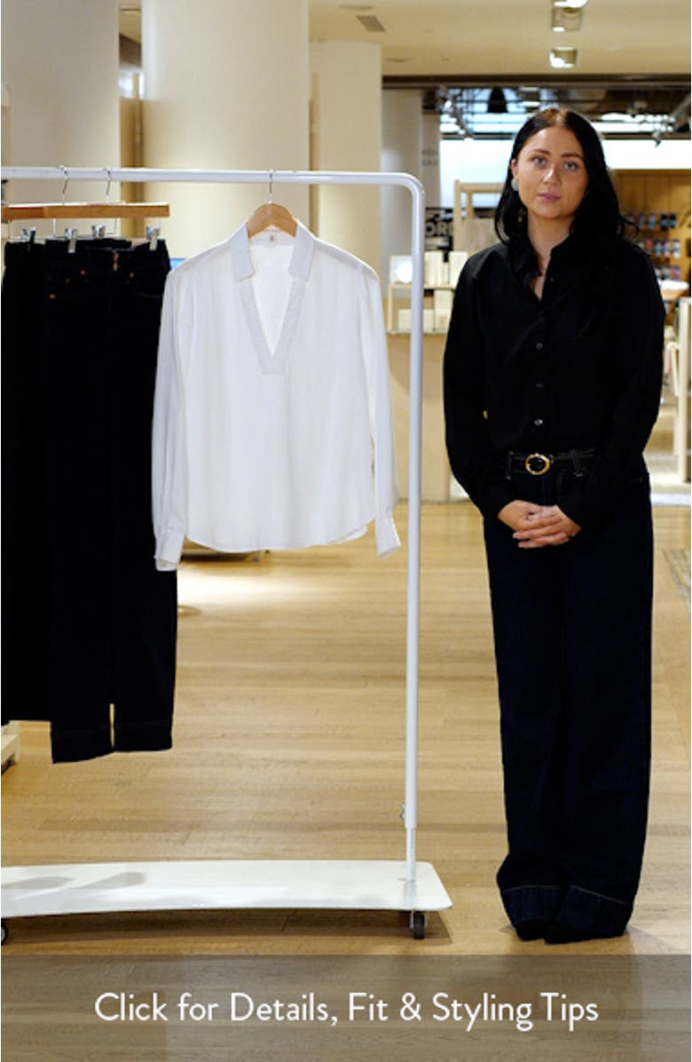 Long Sleeve Popover Top, sales video thumbnail