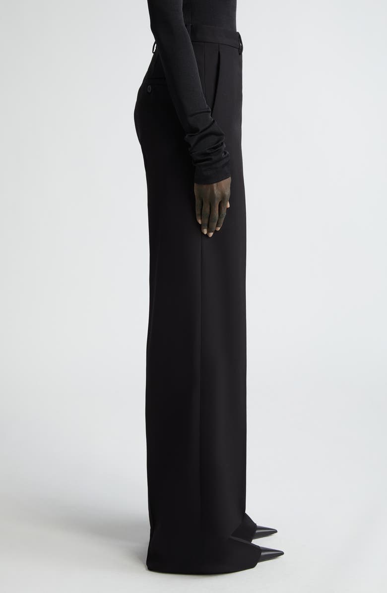 Balenciaga Regular Fit Wool Barathea Pants, Alternate, color,