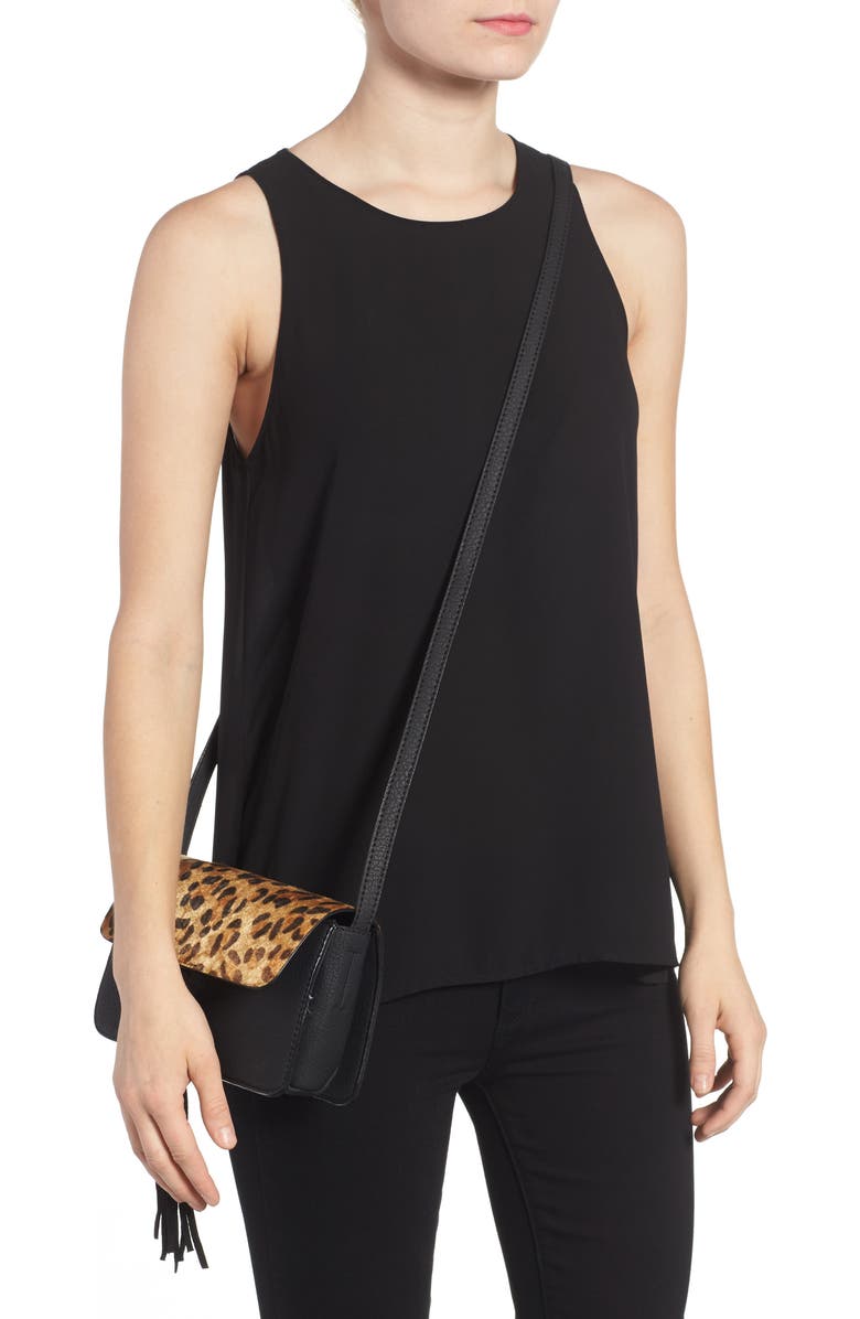 Street Level Snake Embossed Faux Leather Crossbody Bag, Alternate, color,