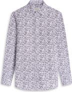 Bugatchi James OoohCotton® Mosaic Print Button-Up Shirt