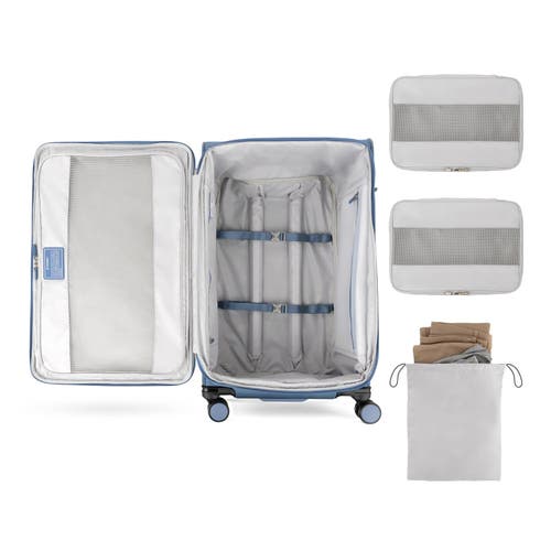 Travelpro Versapack + Lightweight Softside Expandable 29" Large Check In Spinner Luggage In Elemental Blue