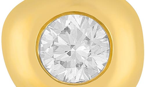 Ef Collection Single Pillow Diamond Charm In 14k Yellow Gold