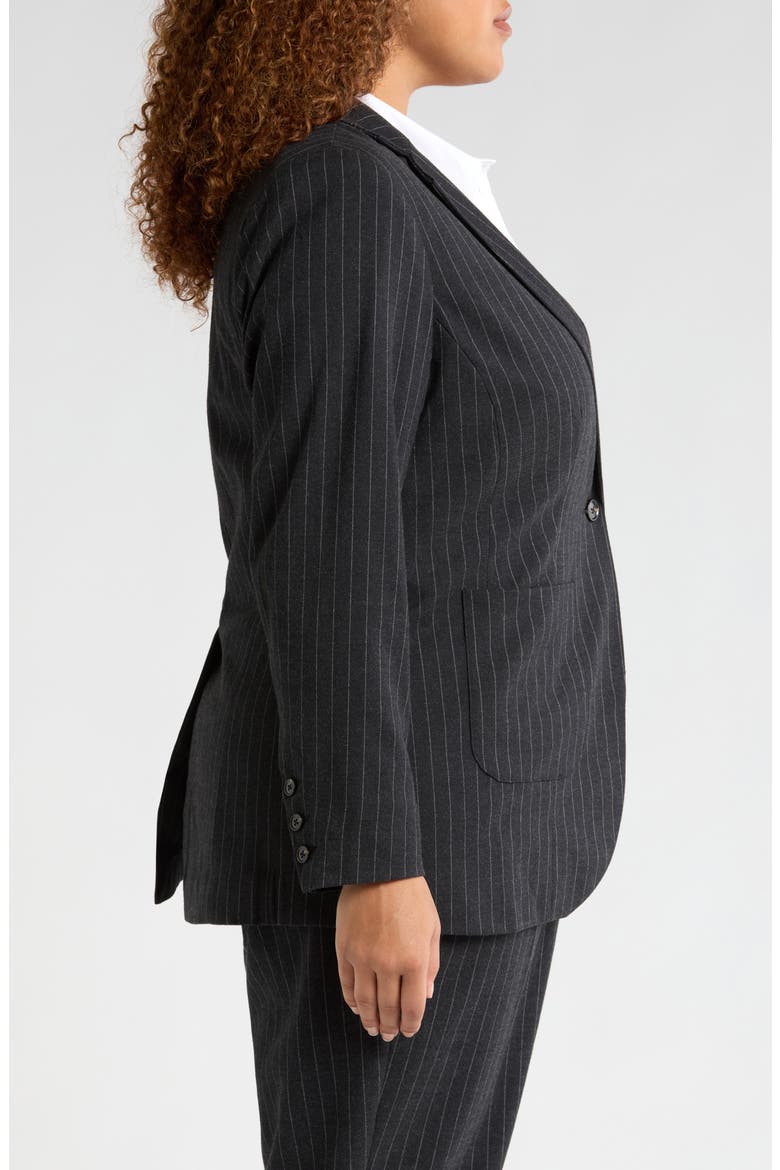 The Pinstripe Blazer, Alternate, color, GRAPHITE