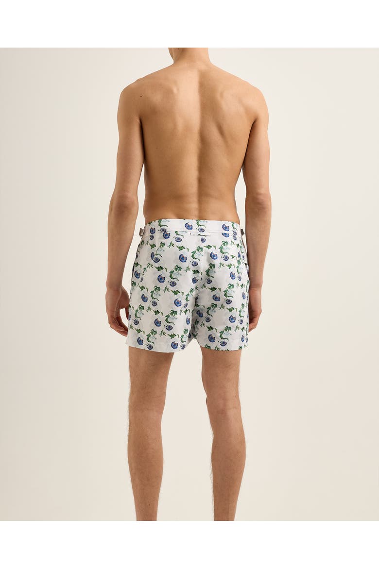 Setter Sarah Graham Coronaria Tailored-Fit Swim Shorts, Alternate, color, White Sand