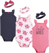 Hudson Baby Sleeveless Bodysuit and Headband Set