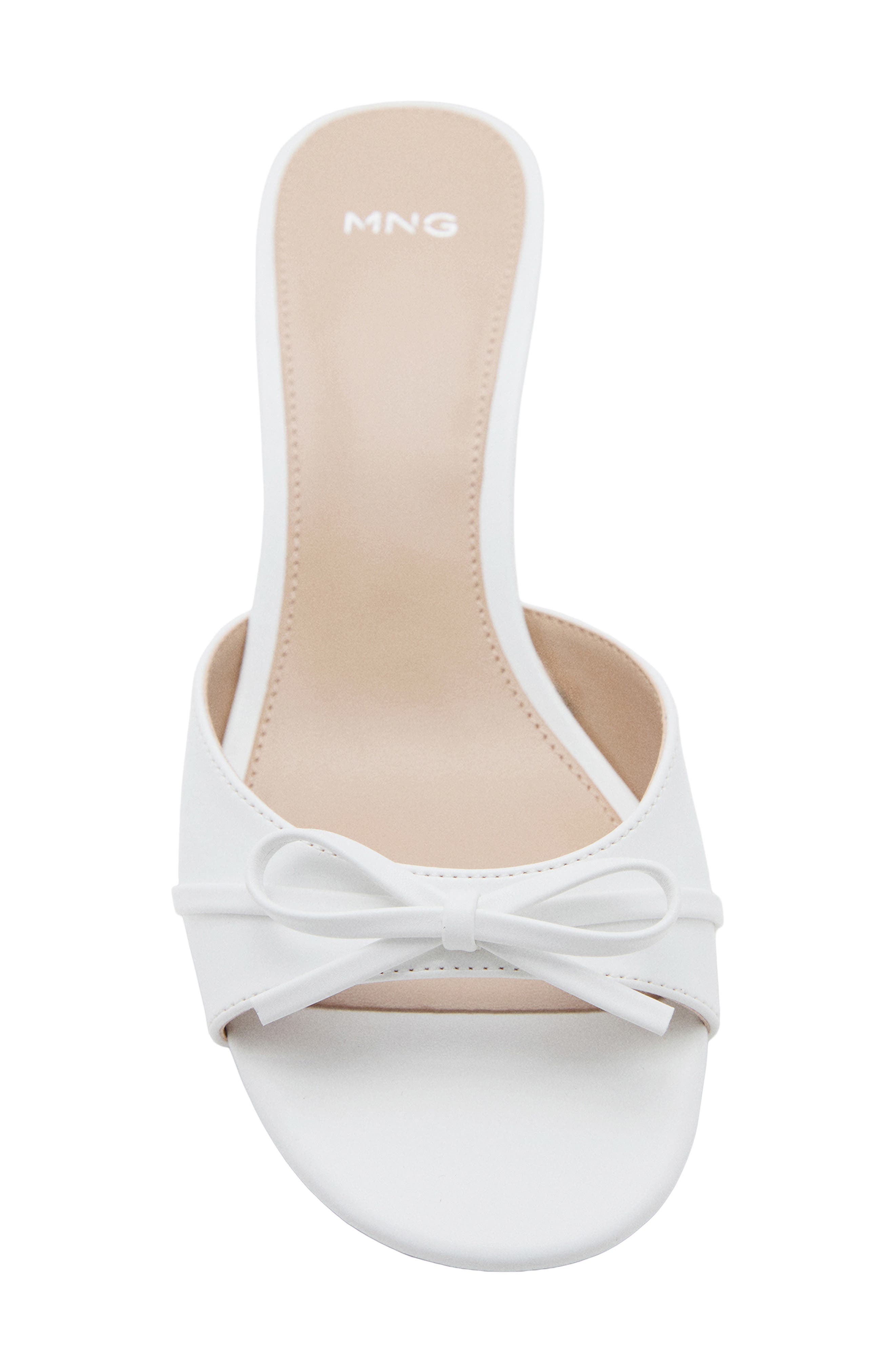 Kitten Heel Slide Sandal, Alternate, color, WHITE