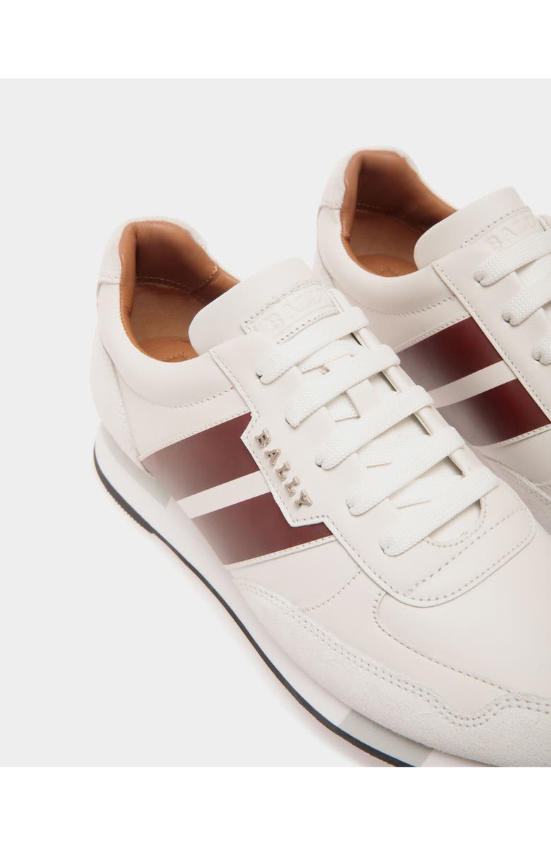Bally Sneaker in Plain Calf Leather, Alternate, color, White