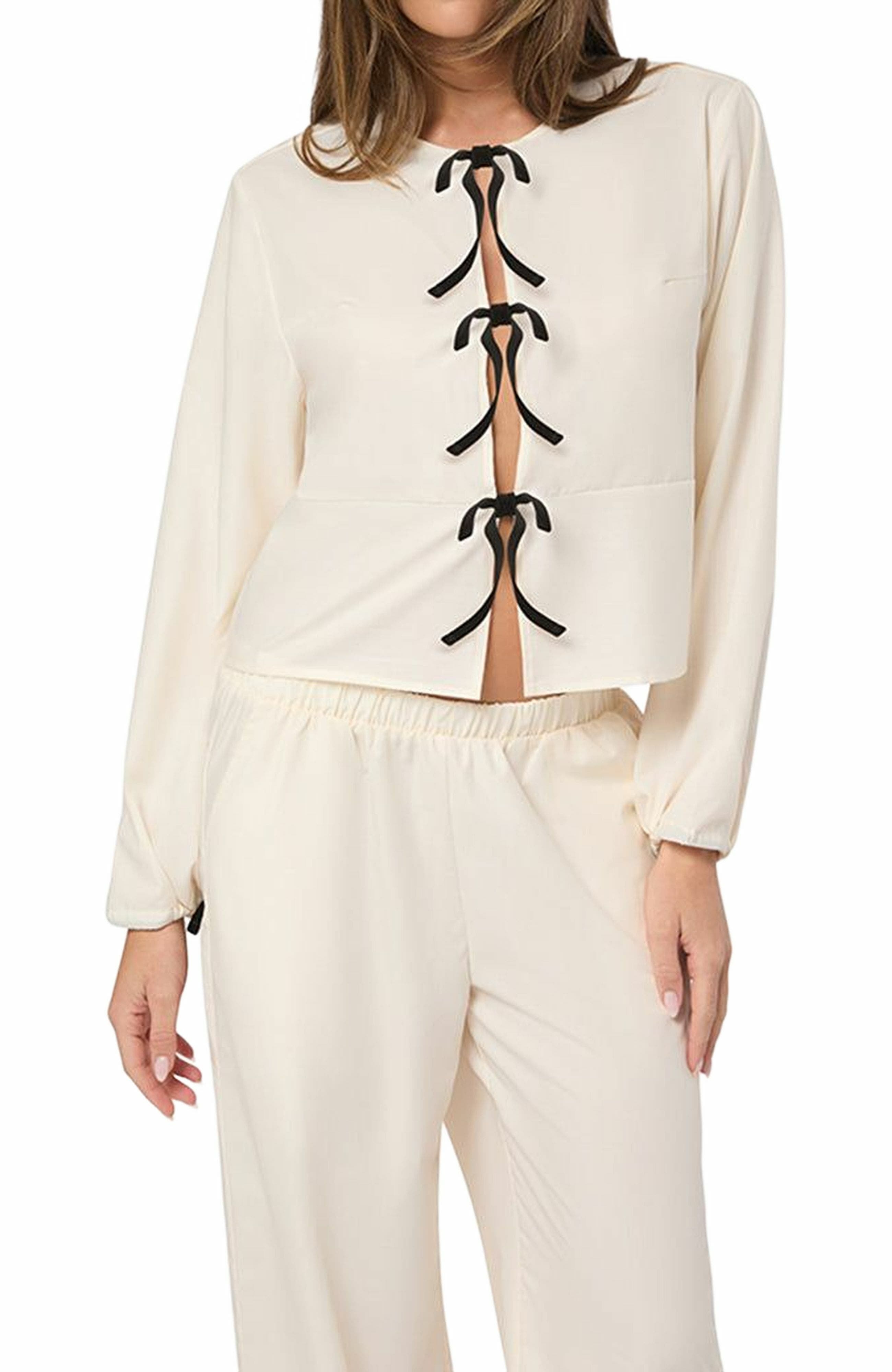 Tie Front Shirt - image 2