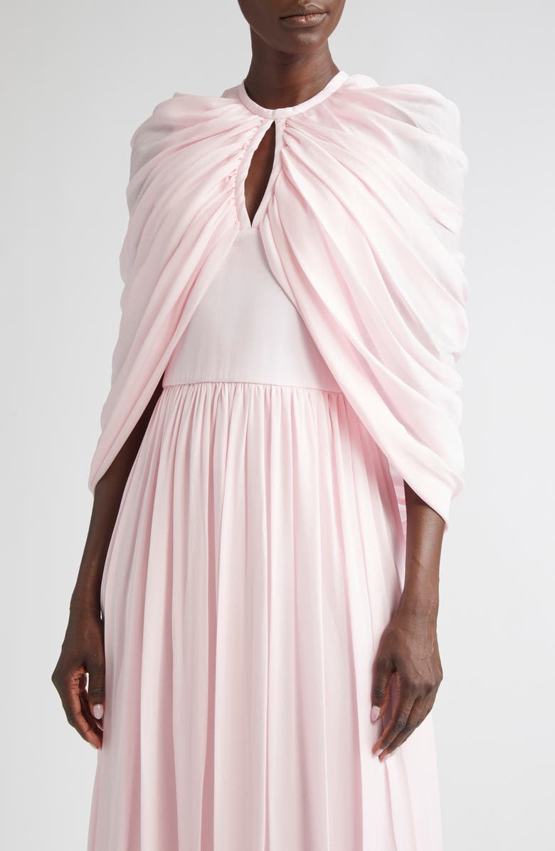 Giambattista Valli Draped Overlay Gown, Alternate, color, Quartz Rose