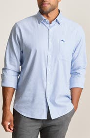 Tommy Bahama Sarasota Stretch Ventura Coast Solid White IslandZone® Button-Up Shirt