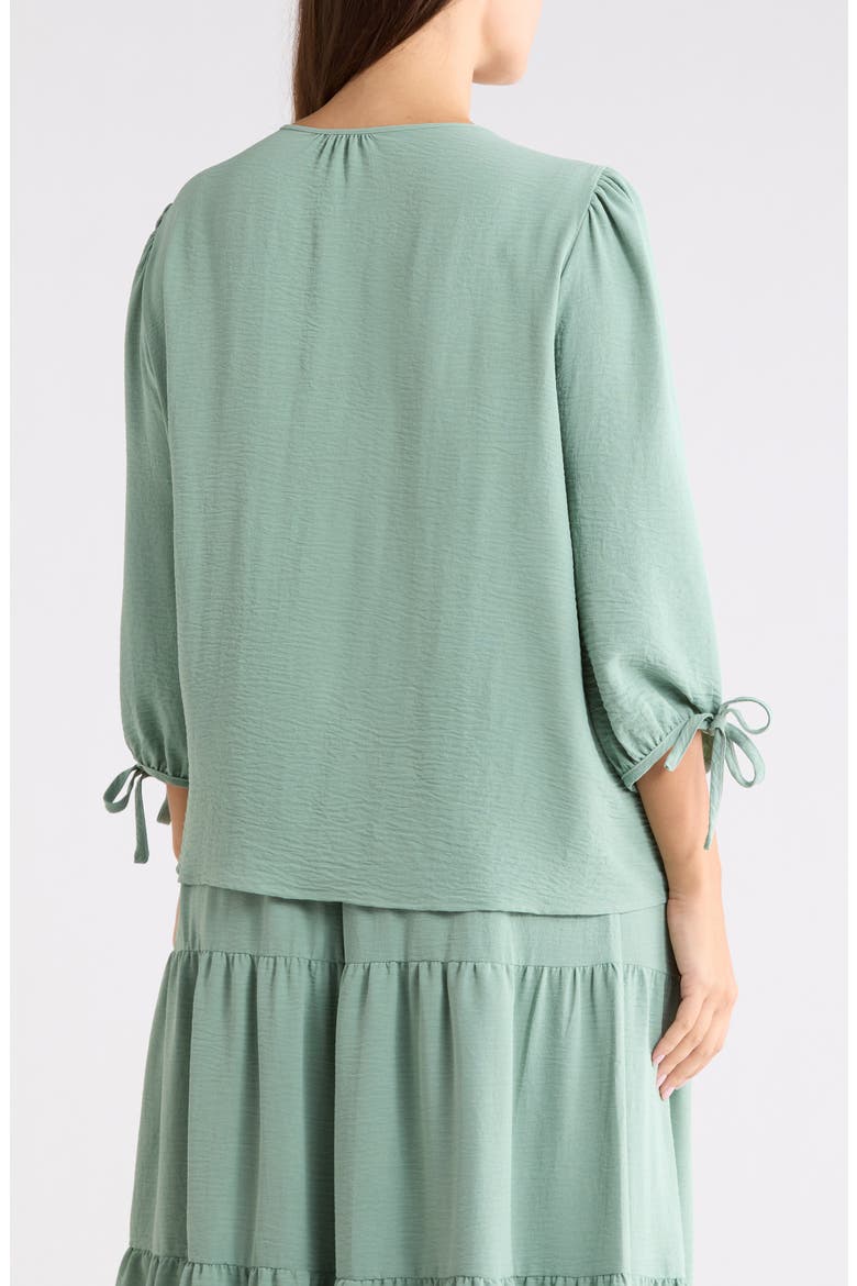 V-Neck Long Sleeve Top, Alternate, color, SAGE
