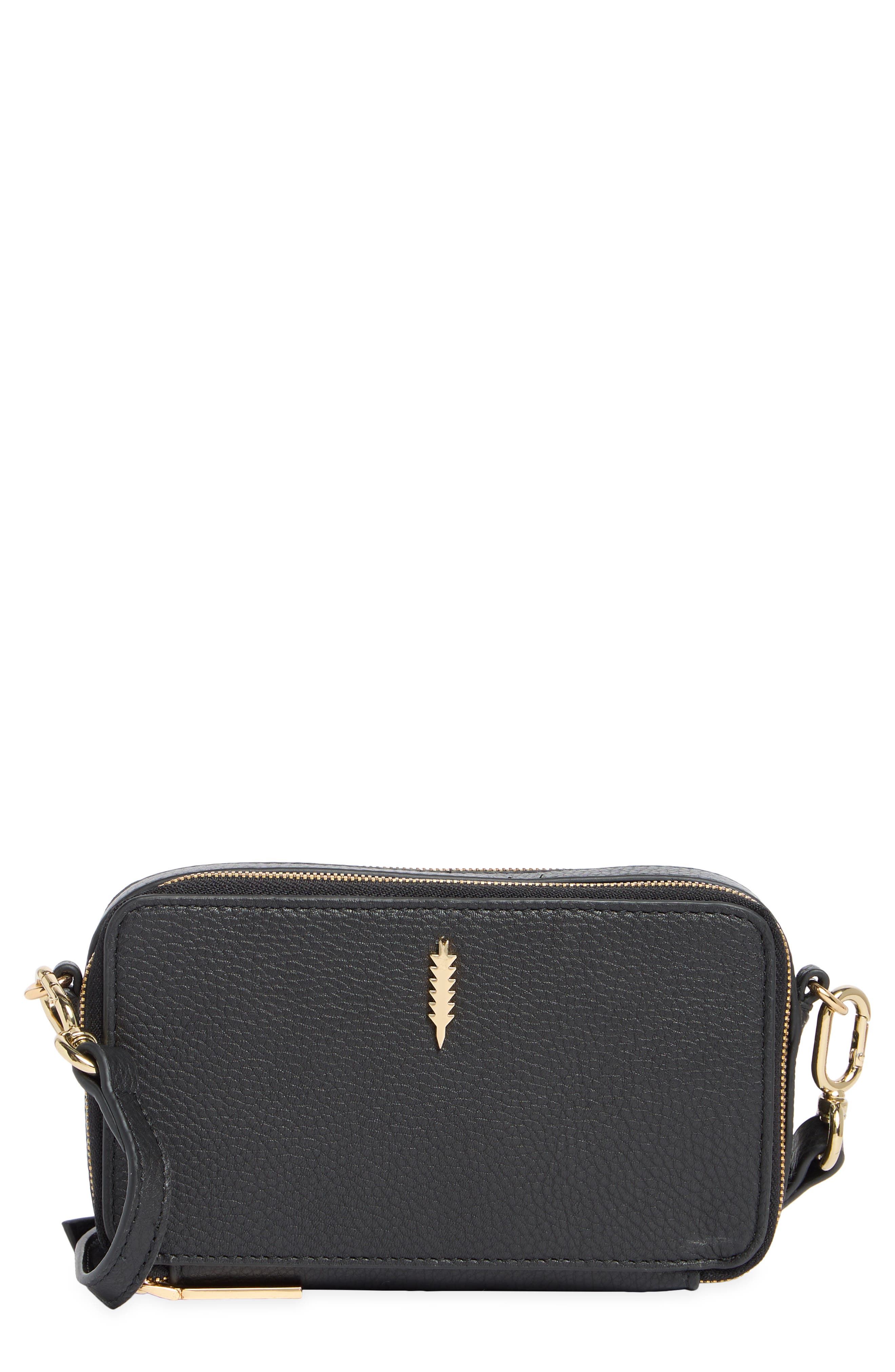 Thacker Ronnie Pebbled Leather Crossbody Bag, Main, color, 