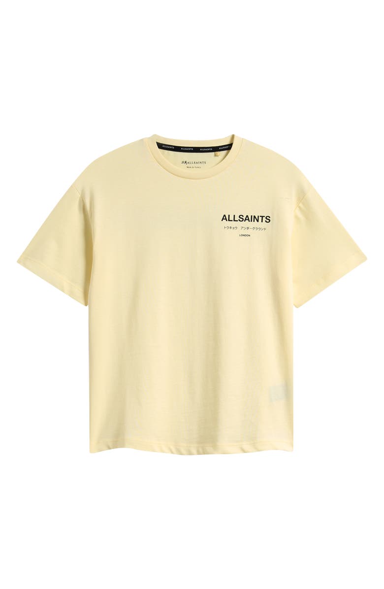 smALLSAINTS by ALLSAINTS Kids' Underground Cotton Graphic T-Shirt, Main, color, Yellow