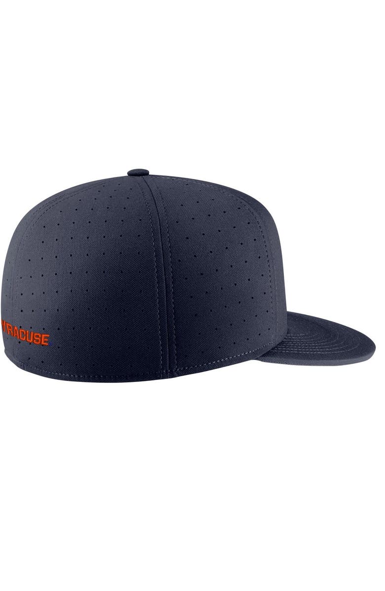 Nike Men's Nike Navy Syracuse Orange Aero True Baseball Performance Fitted Hat, Alternate, color, 