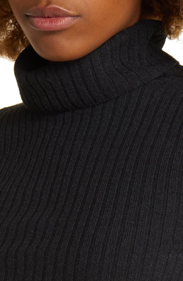 BP. Rib Crop Turtleneck Sweater, Alternate, color, 