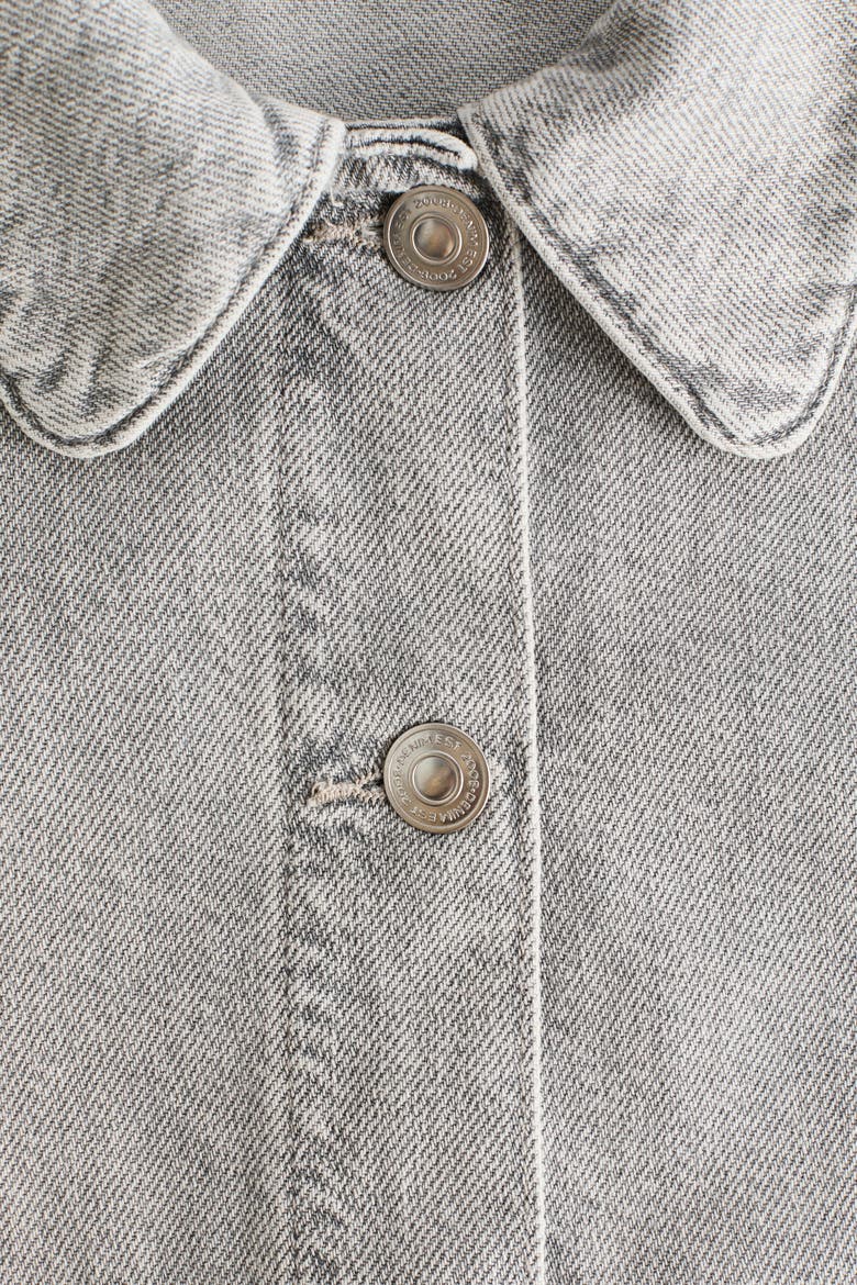 Denim Jacket, Alternate, color, Light denim gray