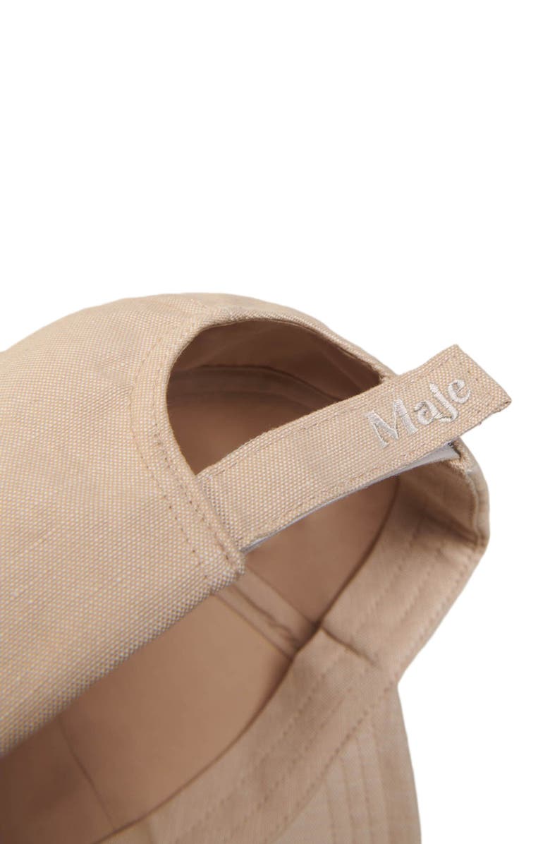 maje Linen cap, Alternate, color, 