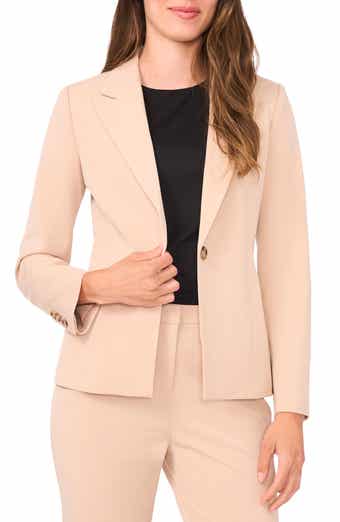 Clean One-Button Blazer