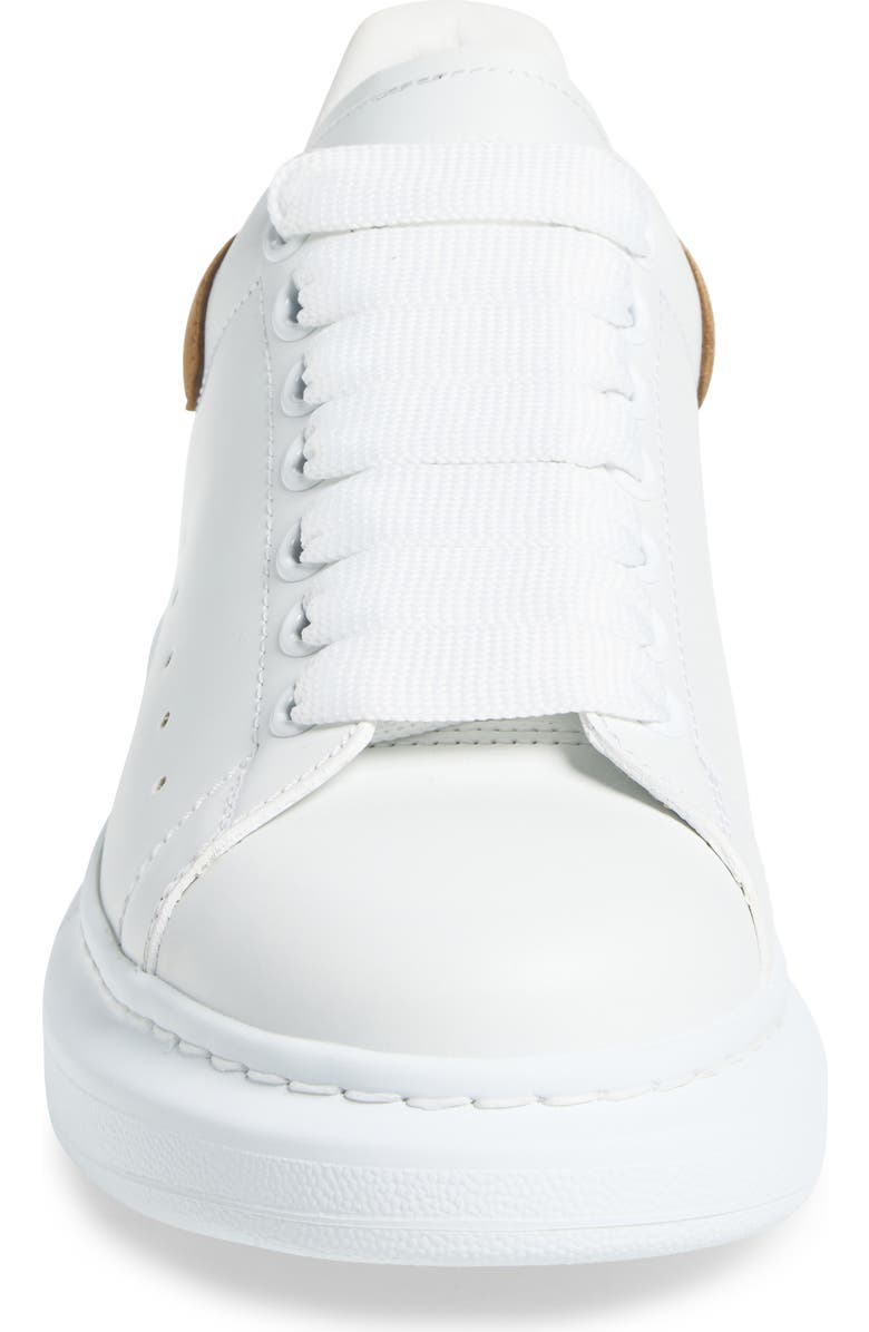 McQueen Oversized Sneaker, Alternate, color, White/ Labrador