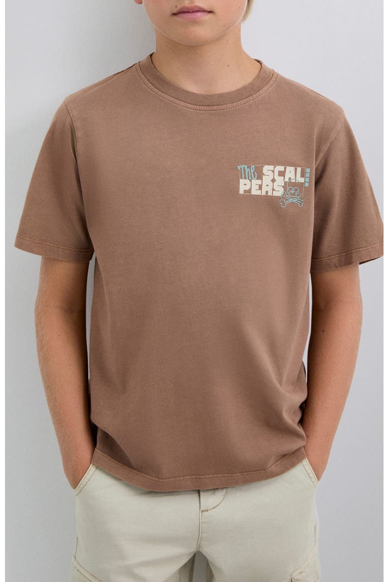 Crewtee Kids, Alternate, color, Brown