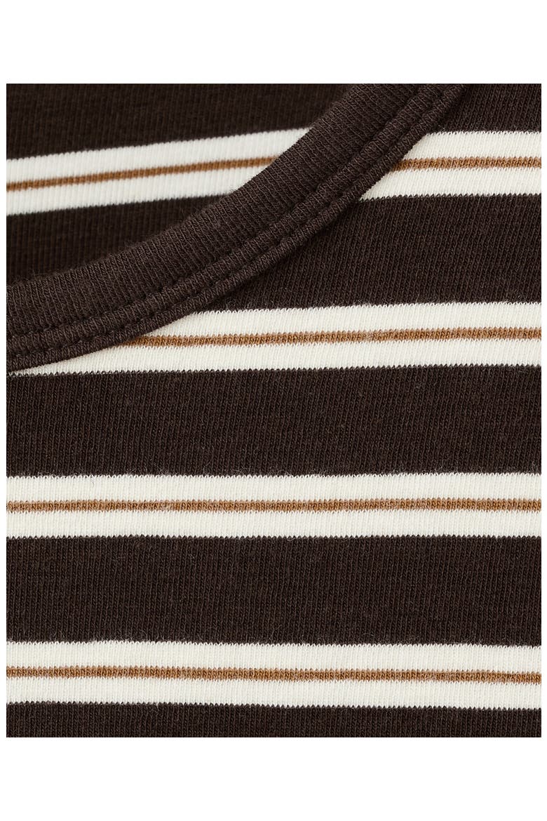 Stripe Long Sleeve T-Shirt, Alternate, color, BROWN