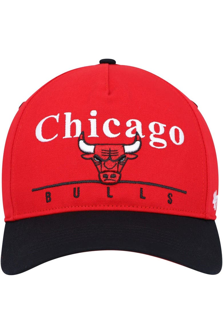 Men's '47 Red/Black Chicago Bulls Super Hitch Adjustable Hat, Alternate, color, Red
