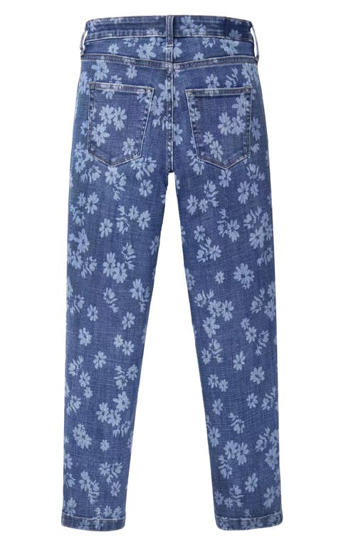 Hint Of Blu High Waist Slim Straight Leg Jeans In Blue
