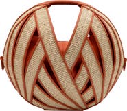 PERRIN PARIS Le Panier Handbag Raphia Flame