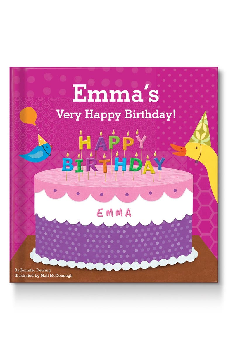 I See Me! 'My Very Happy Birthday' Personalized Book, Main, color, Pink