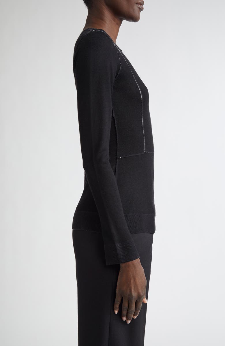 Jason Wu Collection Panelled Merino Wool Cardigan, Alternate, color, 