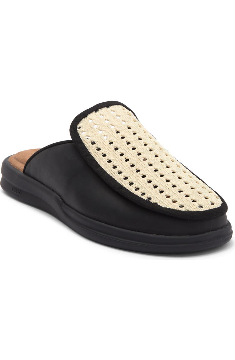 LUSSO CLOUD Esto Open Weave Mule, Main, color, Jet Black / Matte