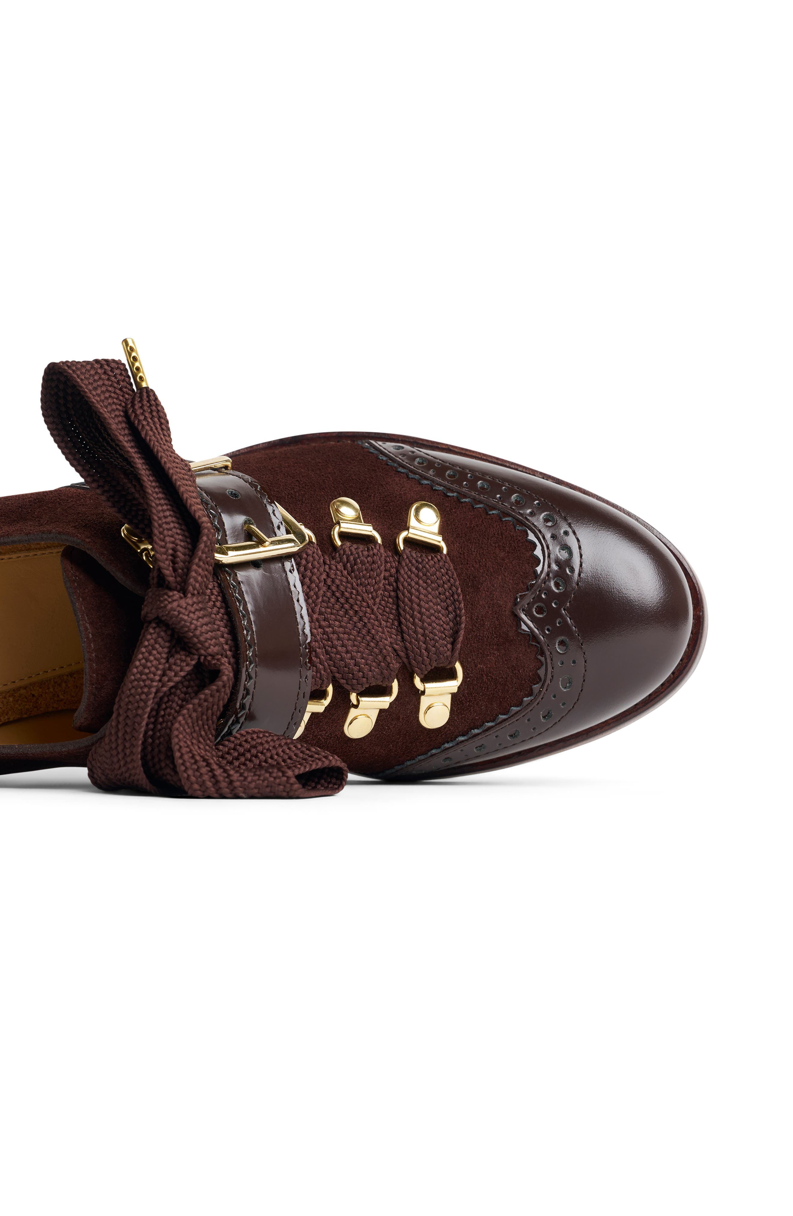 Mrs. Logan Mid Heel Pump, Alternate, color, CHOCOLATE