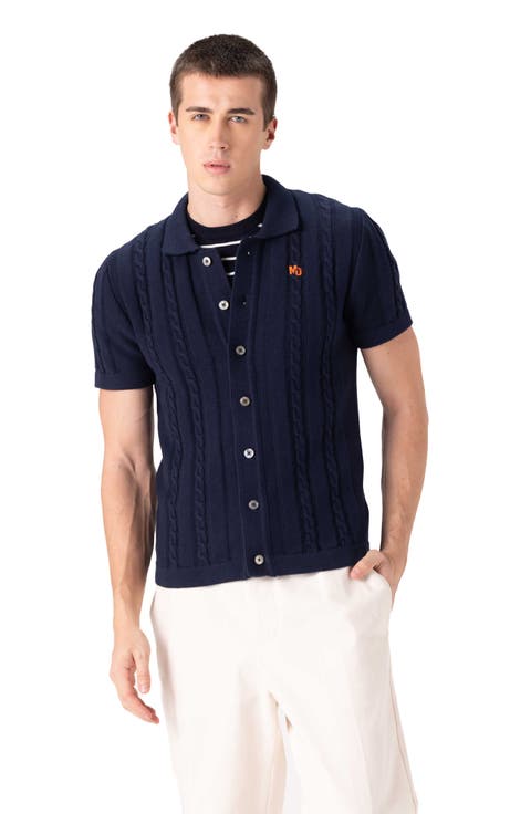 Men's JC Polo Cable-Knit Sweater