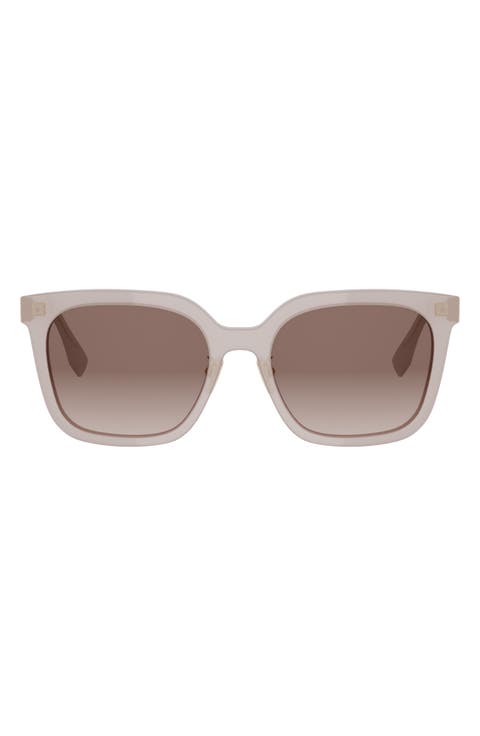 Forever Fendi 56mm Gradient Square Sunglasses