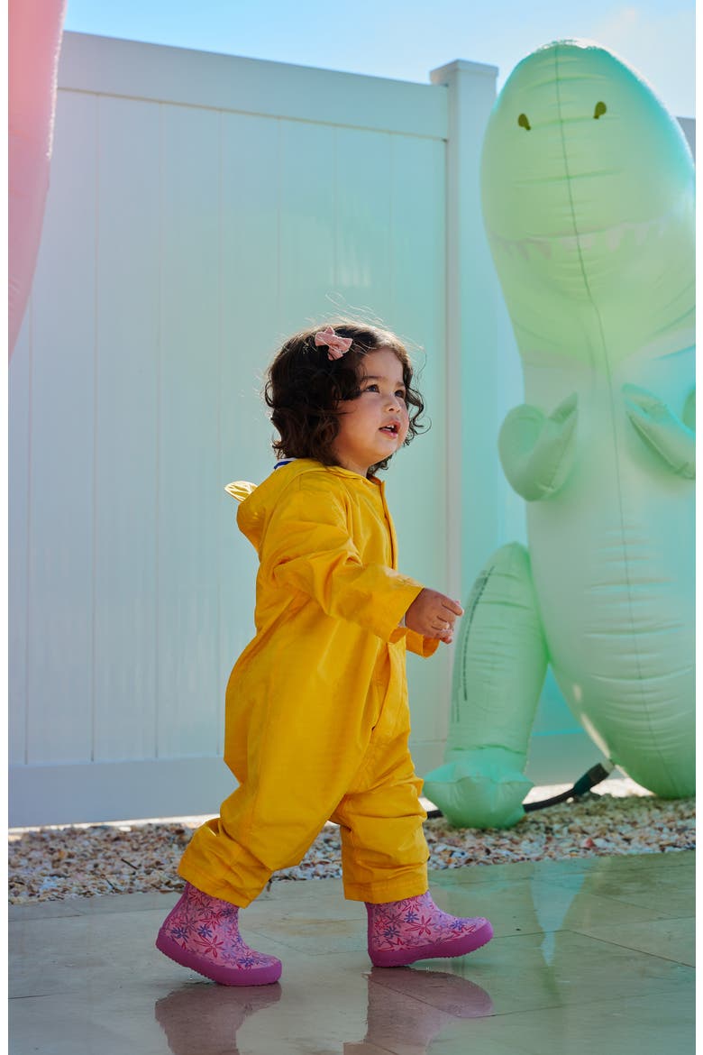 Citrus Hooded Puddlesuit, Alternate, color, YELLOW
