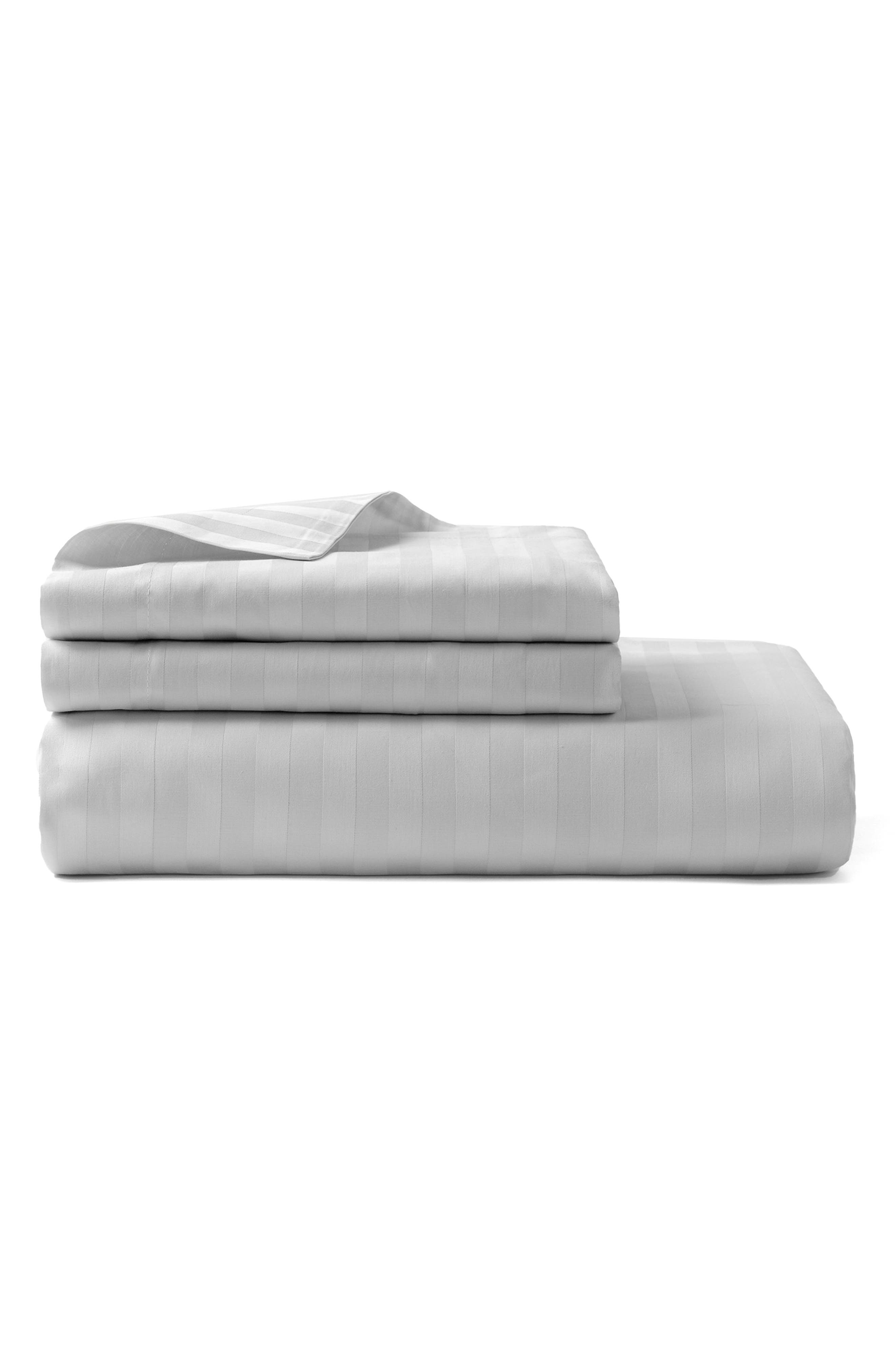 Stripe Sateen Duvet Cover & Sham Set