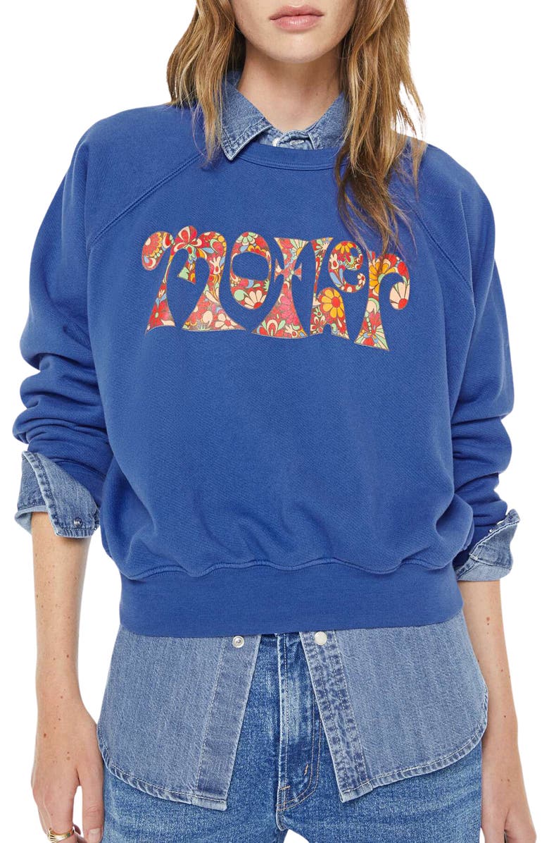 MOTHER The Concert Logo Graphic Sweatshirt, Main, color, Petal Power