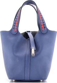 Pre-Owned Hermes Picotin Lock Bag Tressage Epsom PM