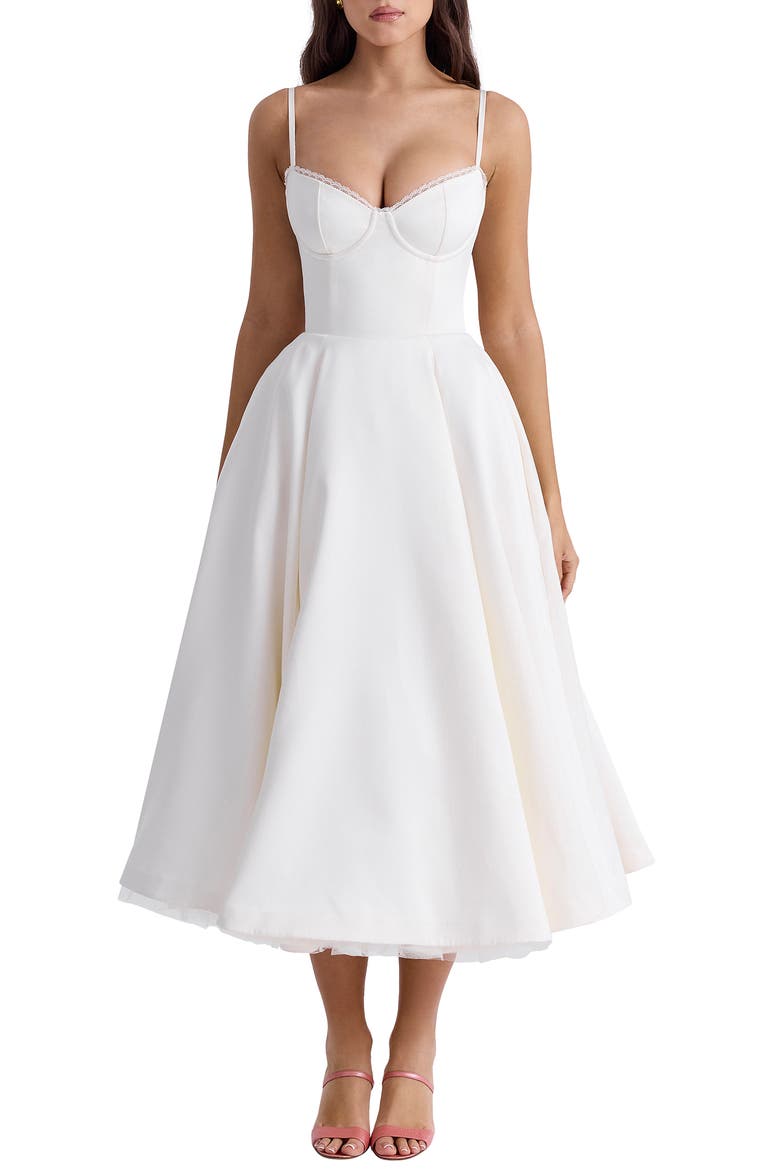 stretch cocktail dress Alex Evenings Stretch Taffeta Party Dress with A-Line Skirt & Tie Waist Detail Navy / 10