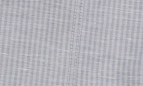 Thom Browne Striped Linen-cotton Single-breasted Crop Sportcoat In Gray