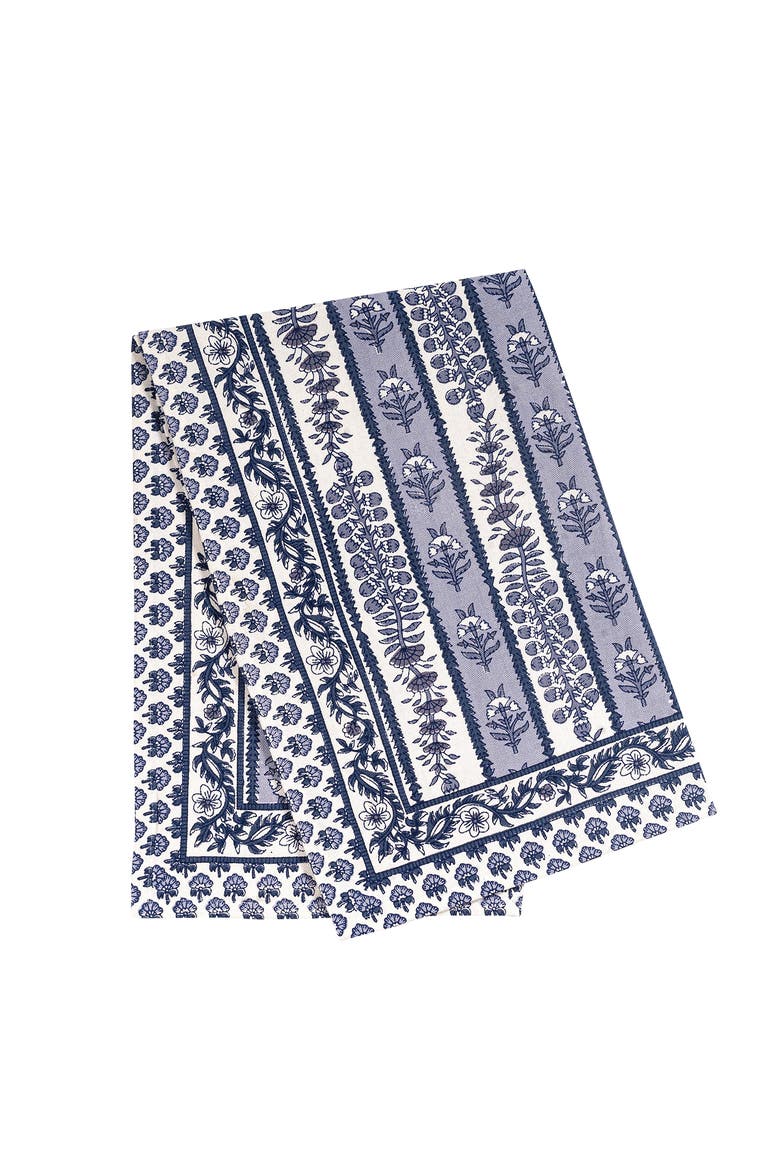 Provence Avignon Tea Towels, Alternate, color, Blue/Marine 20" x 30"