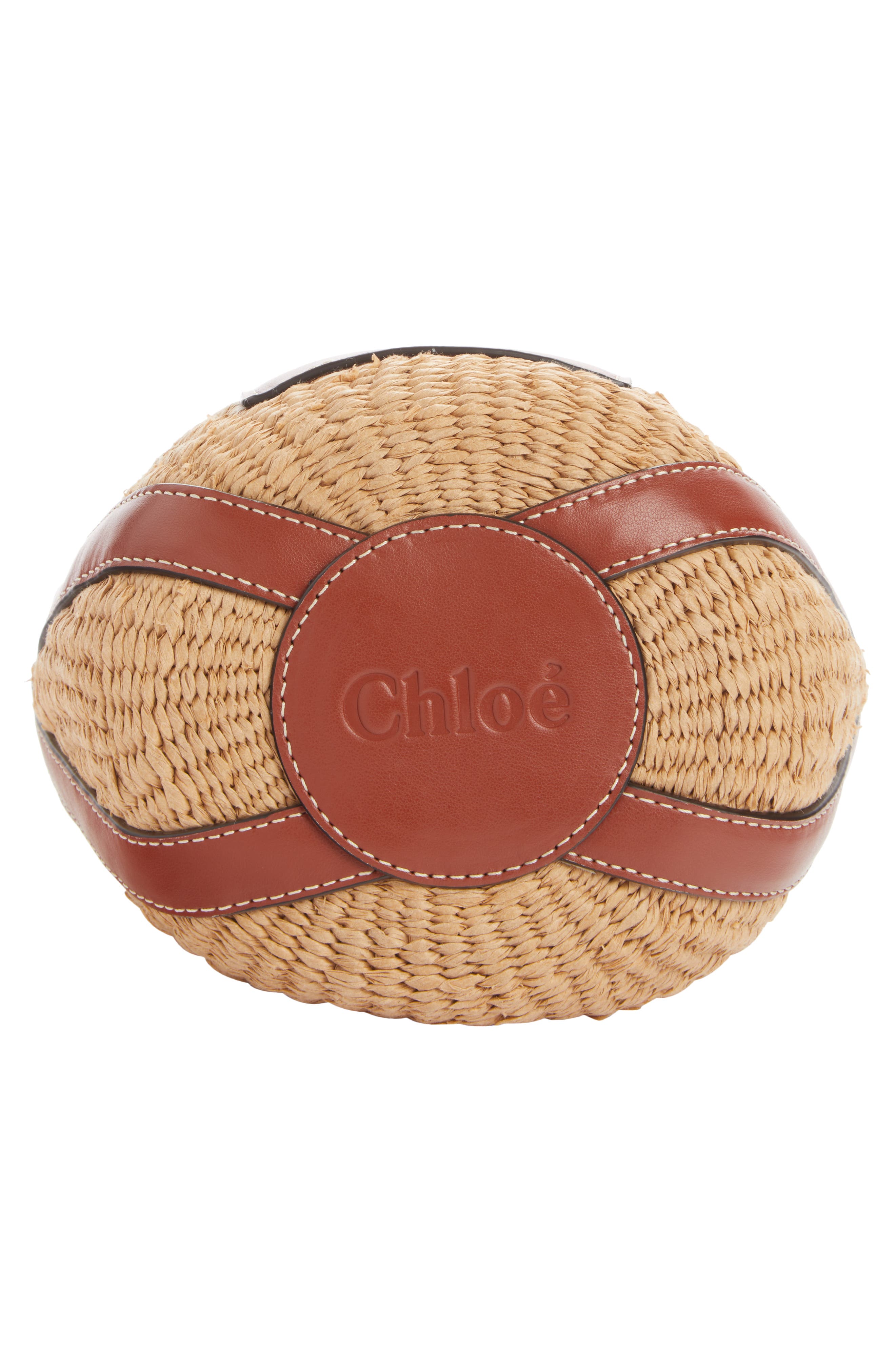 Chloé x Mifuko Small Straw Basket Crossbody Bag, Alternate, color, 