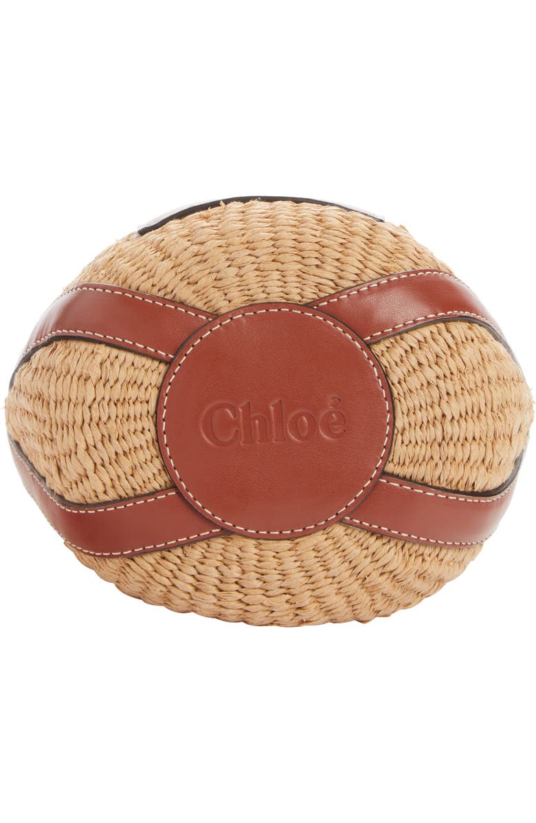 Chloé x Mifuko Small Straw Basket Crossbody Bag, Alternate, color,