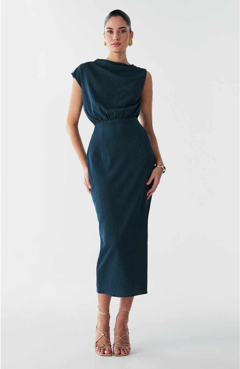 BWLDR Alias Midi Dress, Alternate, color, Teal