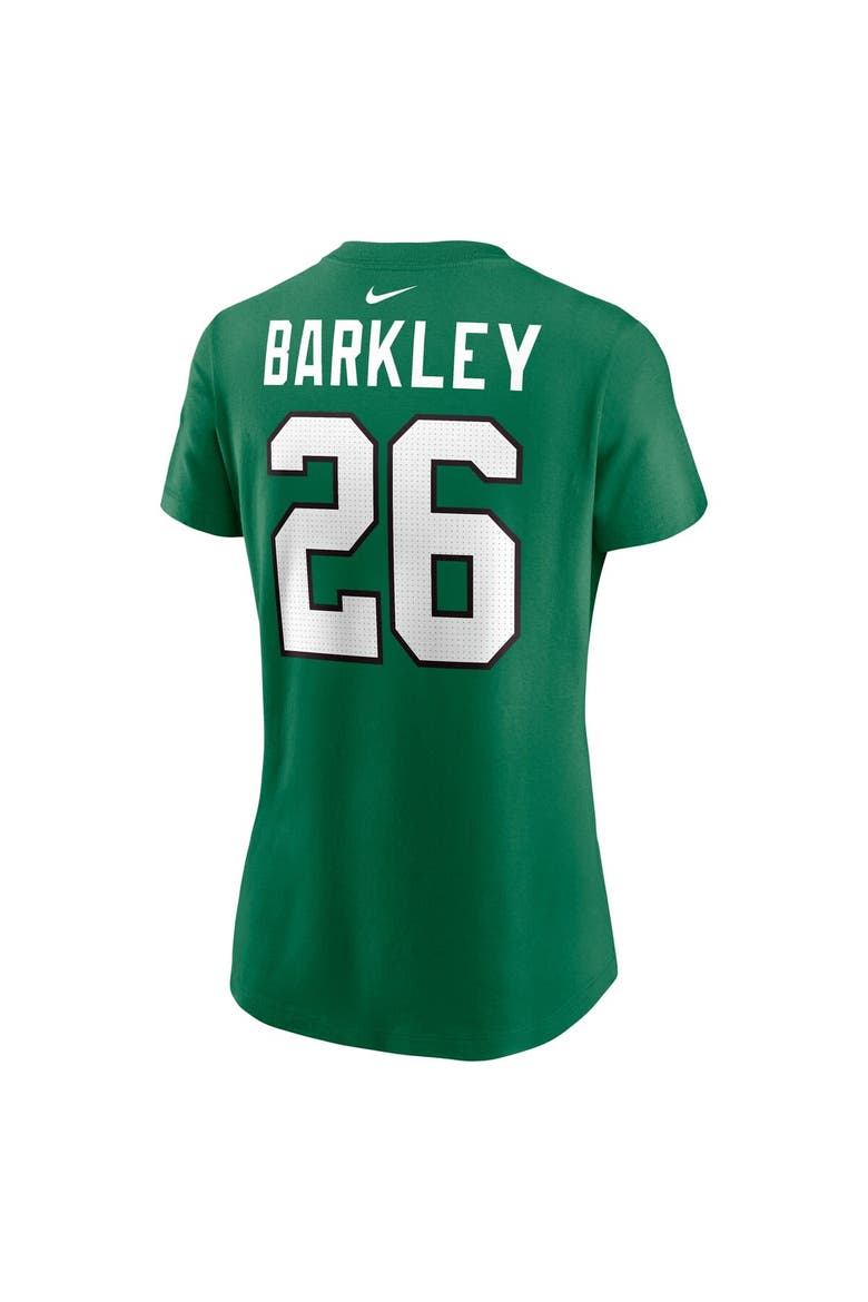 Women's Nike Saquon Barkley Kelly Green Philadelphia Eagles Player Name & Number T-Shirt, Alternate, color, Kelly Green