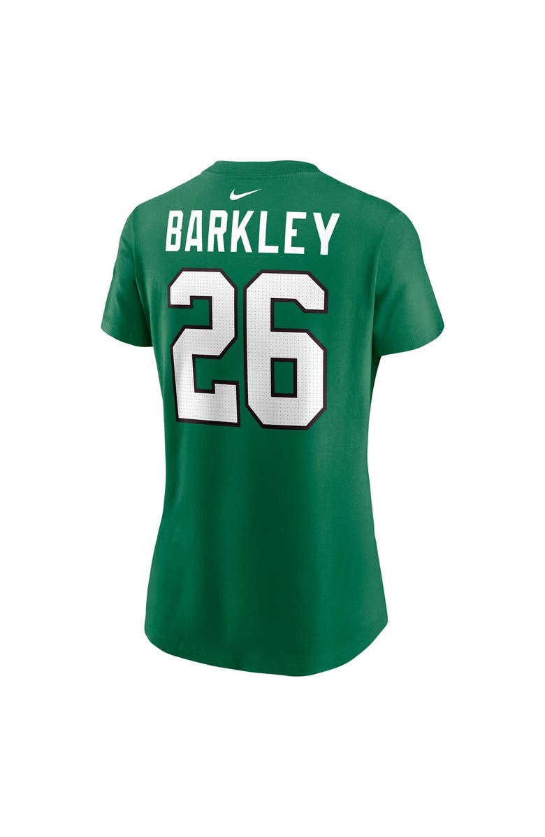Nike Women's Nike Saquon Barkley Kelly Green Philadelphia Eagles Player Name & Number T-Shirt, Alternate, color, Kelly Green