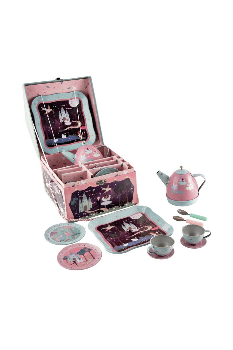 11pc Musical Tea Set  in case, Main, color, Enchanted