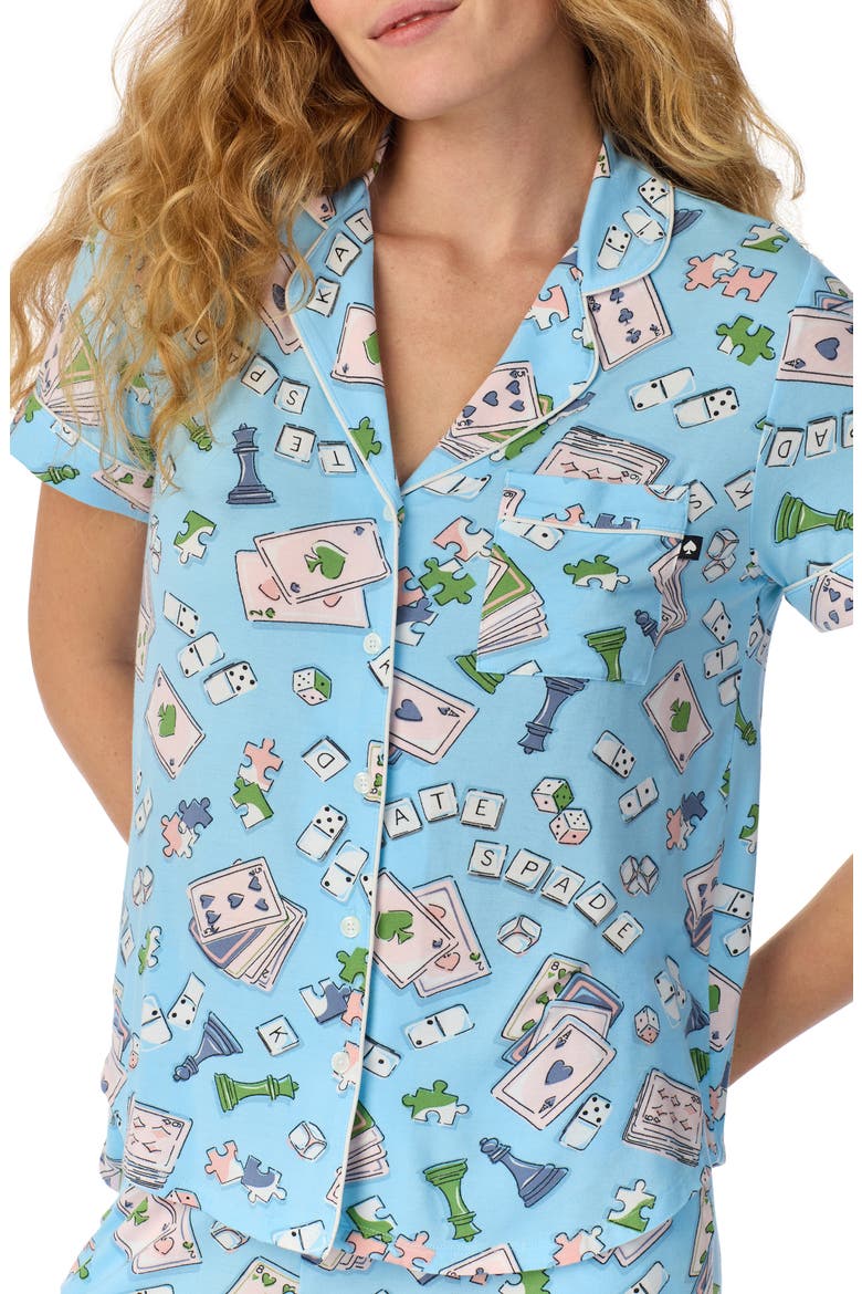 print crop pajamas, Alternate, color, BLUE PRINT