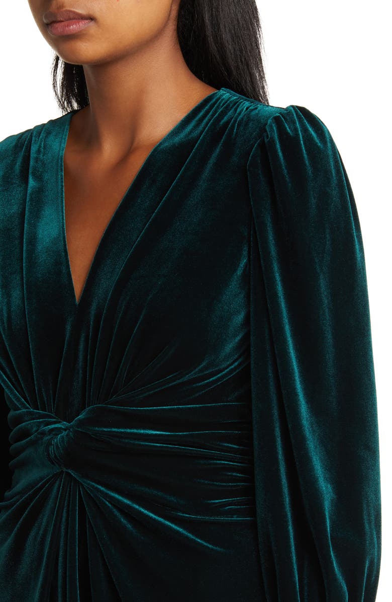 green emerald velvet dress Amazon.com: szmaold Womens Sexy V Neck Dress, Front Twist Tie Velvet Long  Sleeve Fall Flared Sleeve Slim Stretchy Bodycon Mini Dress : Clothing,  Shoes & Jewelry main image 1