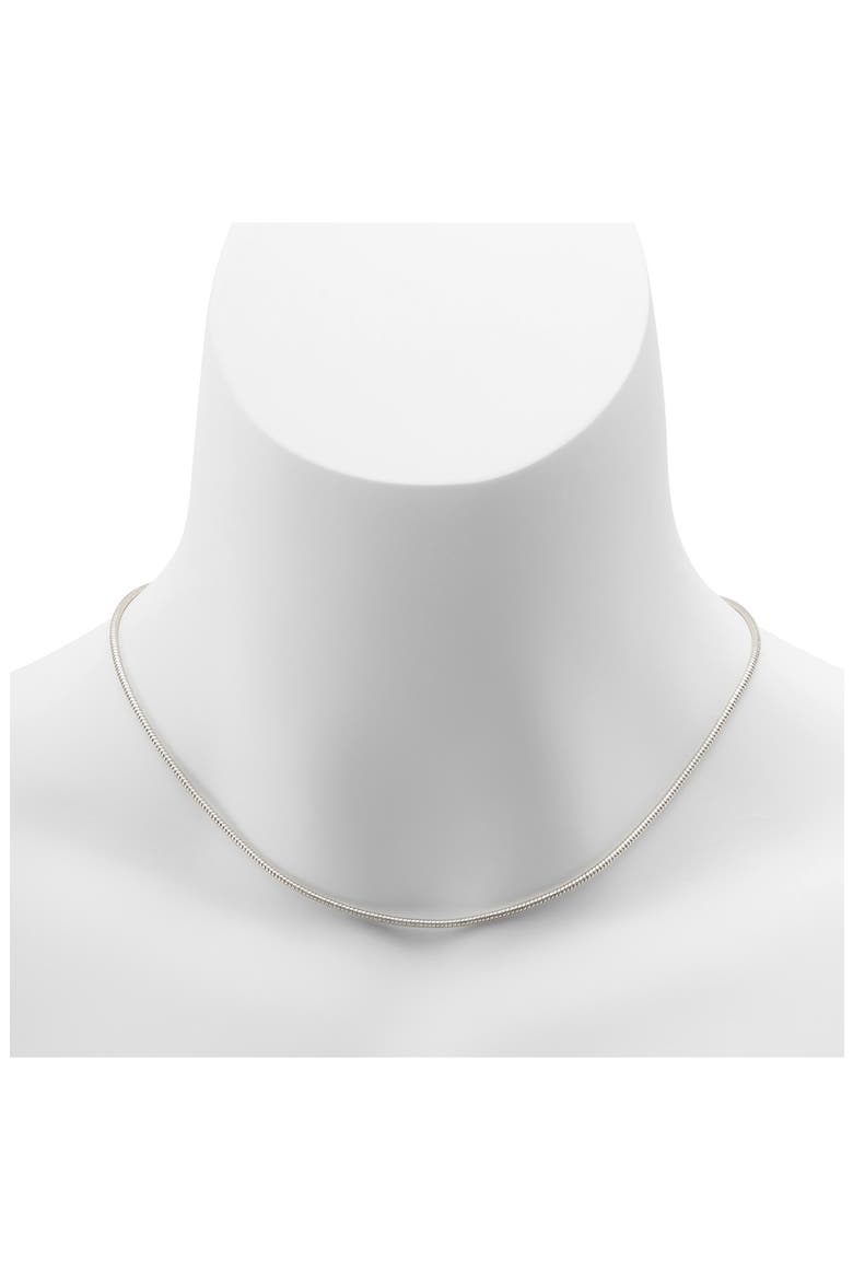 Fine Rope Necklace, Alternate, color, RHODIUM